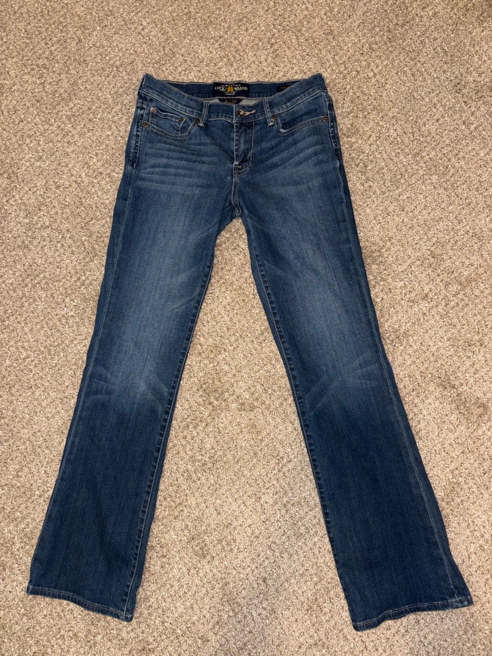 Lucky Brand Women's Medium Dark Blue Straight-Leg Jeans